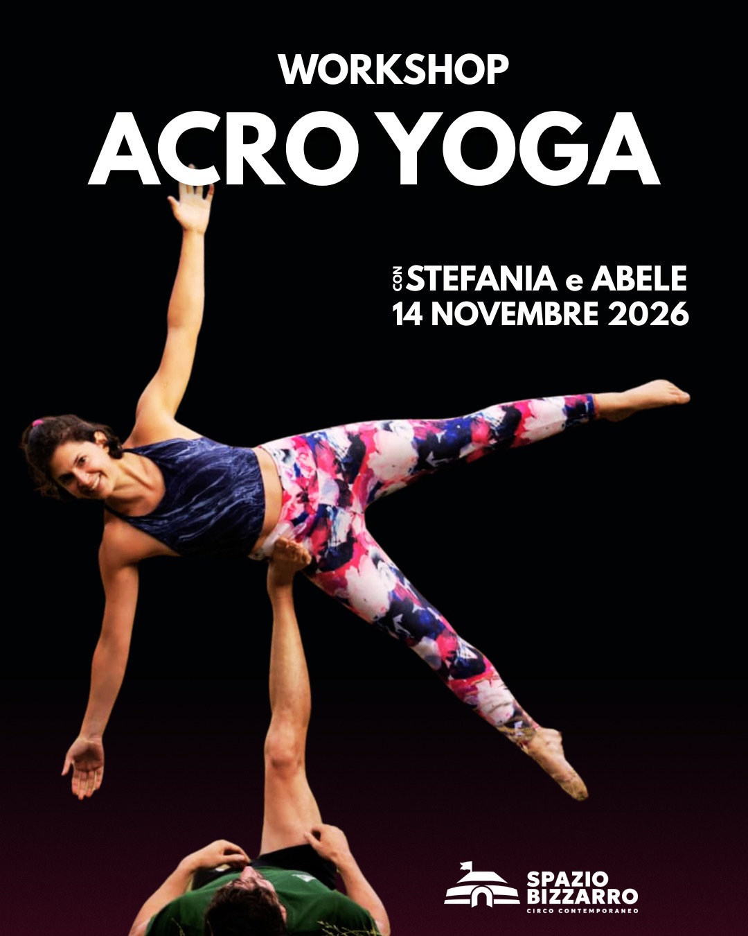 Workshop di Acro Yoga con Stefania e Abele, 14 novembre 2026